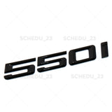 550i Letter Emblem Replace Badge Trunk Lid M Series Performance F10 Gloss Black