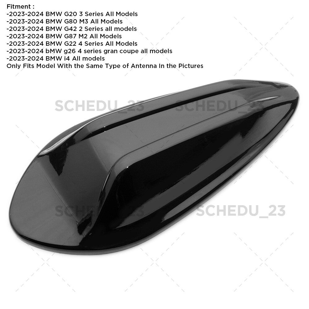 23-24 BMW G20 G80 G22 G26 G42 G87 G82 i4 Gloss Black Antenna Shark Fin Cover