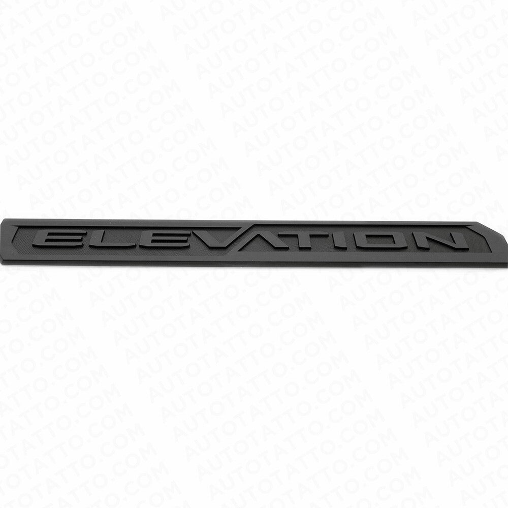 19-23 GMC Sierra Elevation Rear Bed Tailgate Nameplate Badge Emblem Matte Black