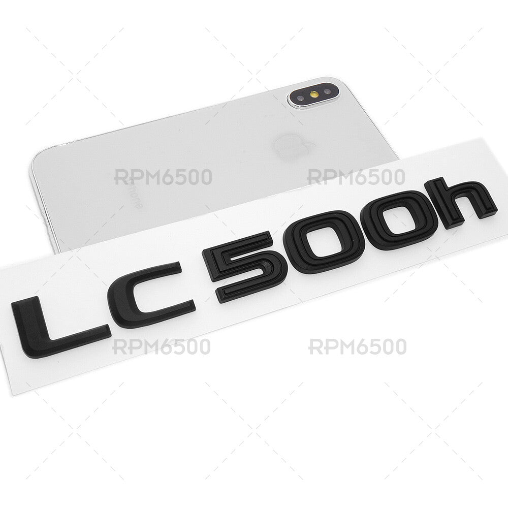 Lexus Trunk Rear LC 500h Letter Logo Badge Emblem Replace F-Sport Matte Black