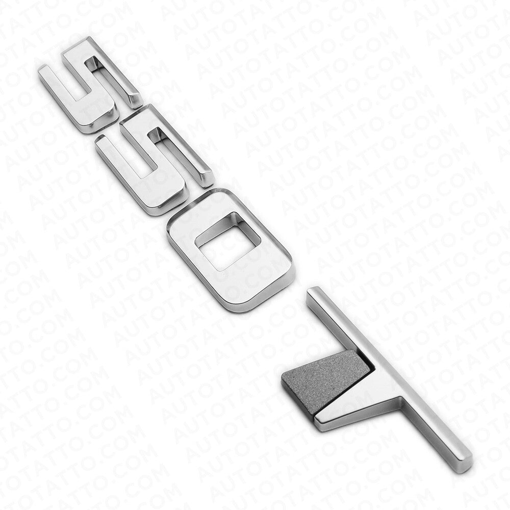 For Cadillac CT4 CT5 XT4 XT5 Rear Turnk 550 T Nameplate Badge Logo Emblem Silver