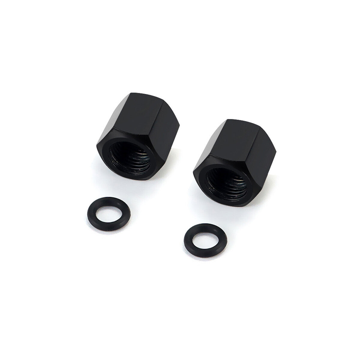 4x Black Red US American Flag Tire Valve Stem Cap for Tundra Sierra Ram F150 250