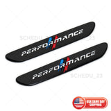 2x M Performance Car Fender Nameplate Emblem Badge Sport Limited Decorate Black
