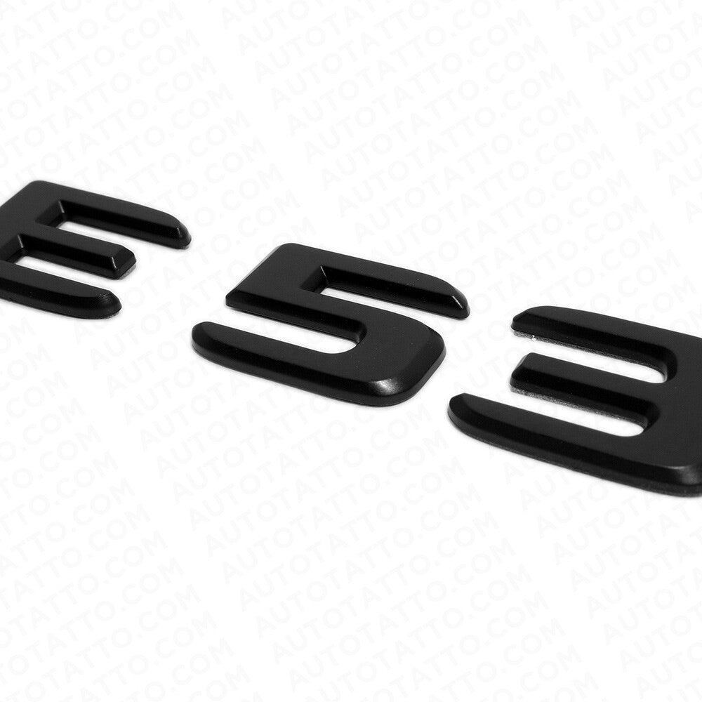 19-26 Mercedes-Benz E53 E 53 Letter Emblem Trunk Logo Badge AMG Matte Black