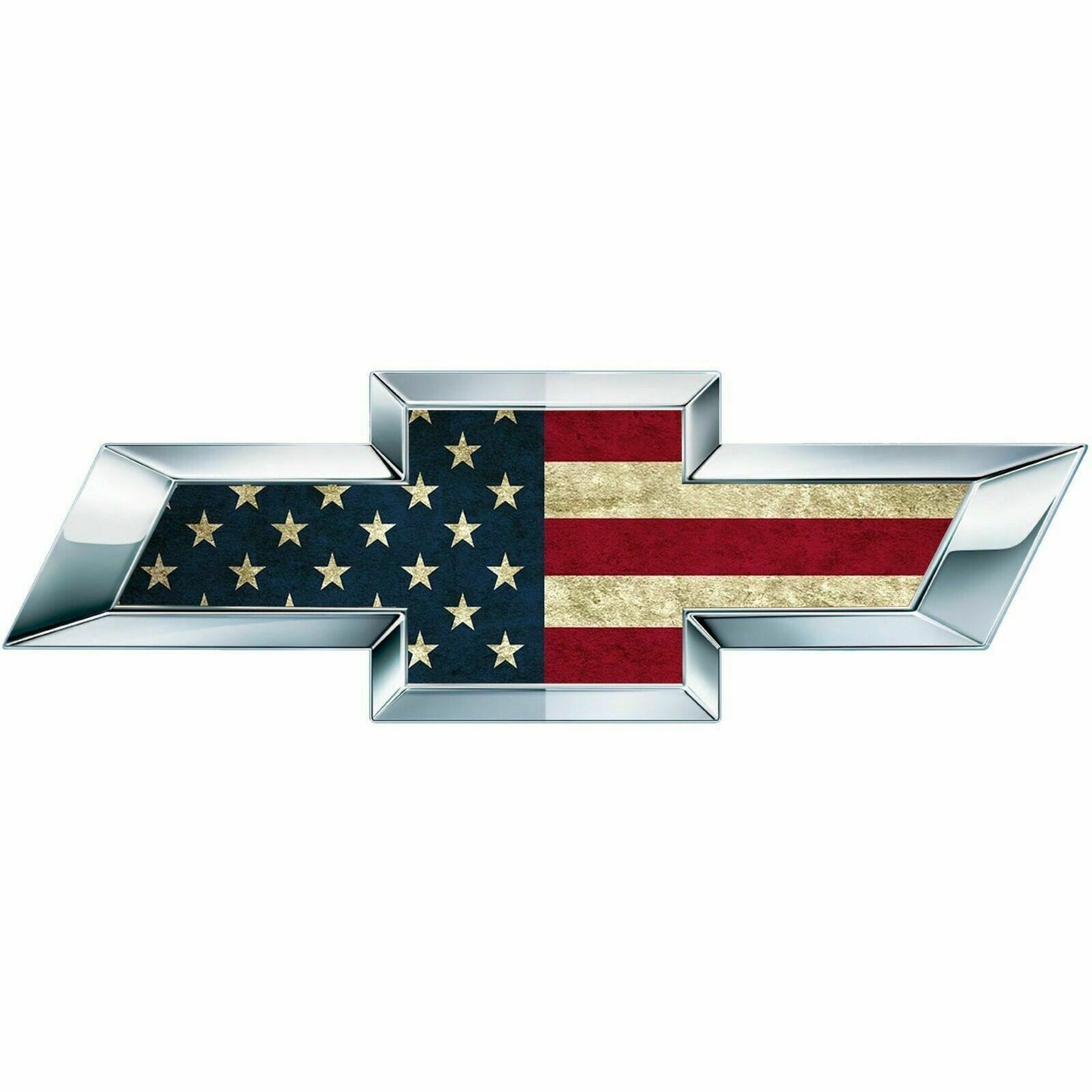 2x American Flag US Universal Chevy Silverado Vinyl Decal Emblem Overlay Sticker