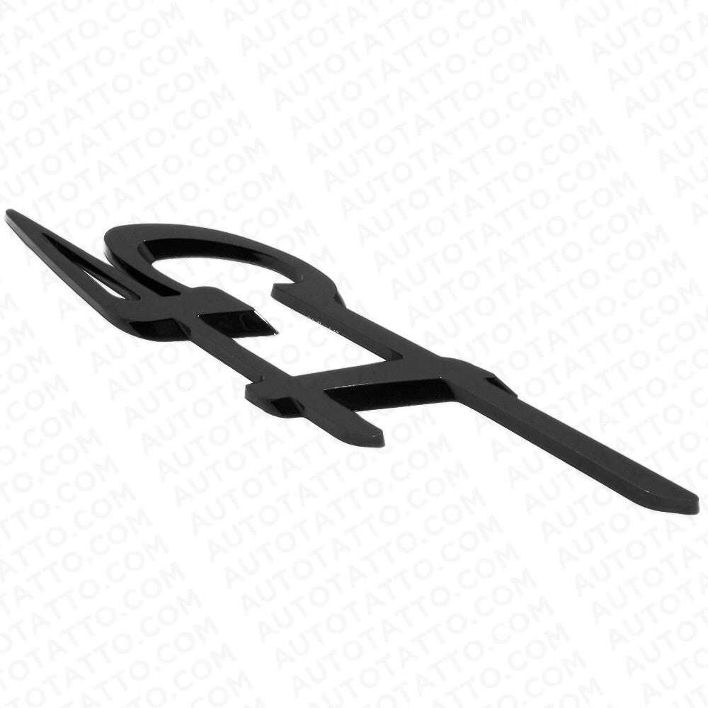 Maserati Ghibli Levante Grecale Side Fender Logo GT Emblem Badge Gloss Black