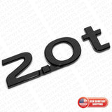 For Infiniti 2.0t Left or Right Side Fender Badge Emblem Nameplate Gloss Black
