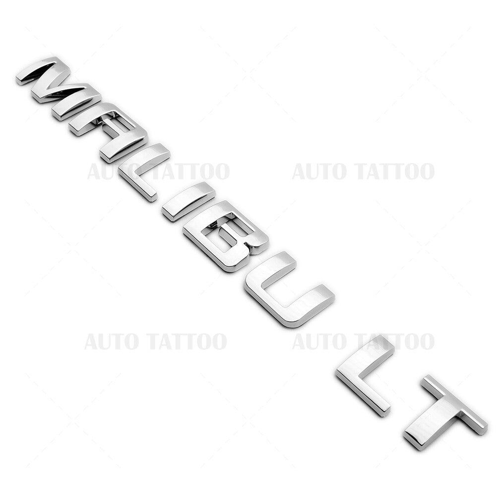 Chevy Malibu LT Trunk Door Letter Emblem Logo Badge Nameplate OEM Chrome Sport