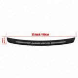 Universal Carbon Fiber Film Car Trunk Bumper Scratch Protection Guard Sticker