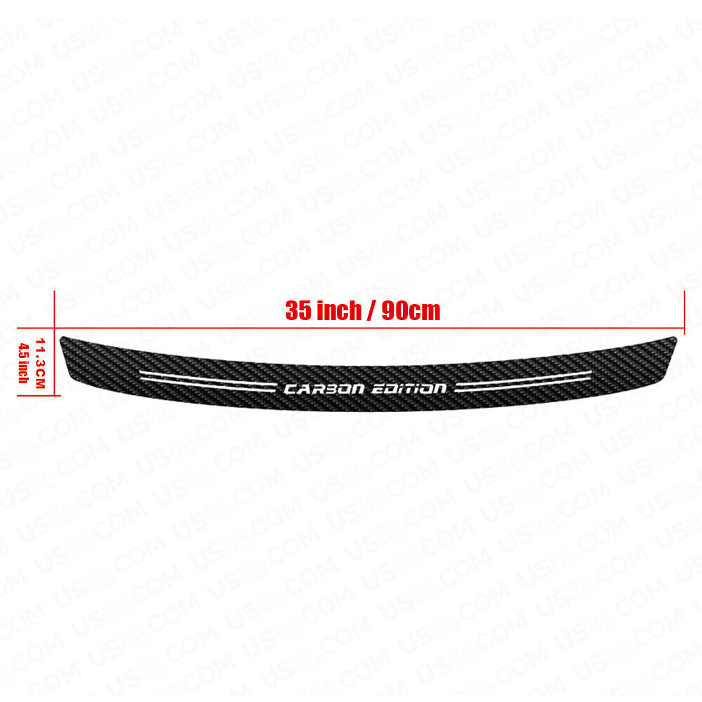 Universal Carbon Fiber Film Car Trunk Bumper Scratch Protection Guard Sticker
