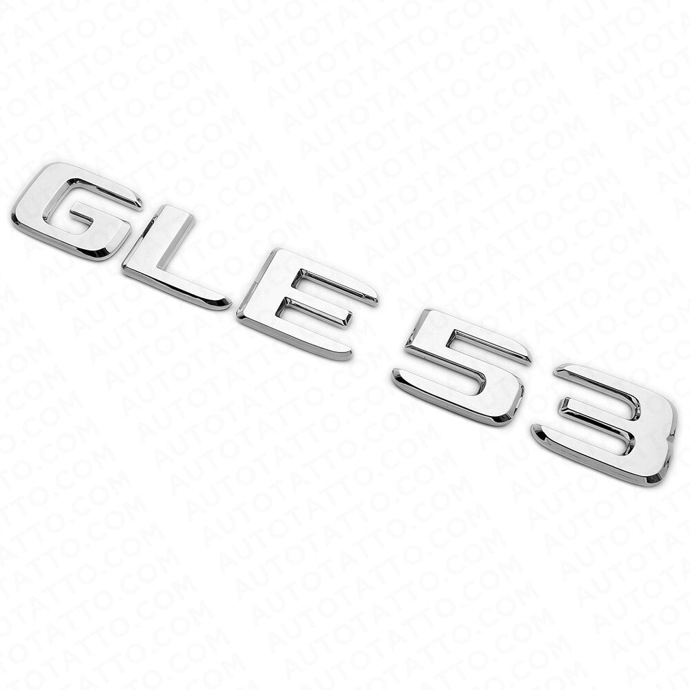 2021 Mercedes-Benz GLE 53 Letter Emblem Liftgate Logo Badge AMG Sport Chrome
