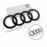 08-20 AUDI Gloss Black Liftgate Sign Logo Rings Badge Emblem A6 S6 Q5 SQ5 Q7 SUV
