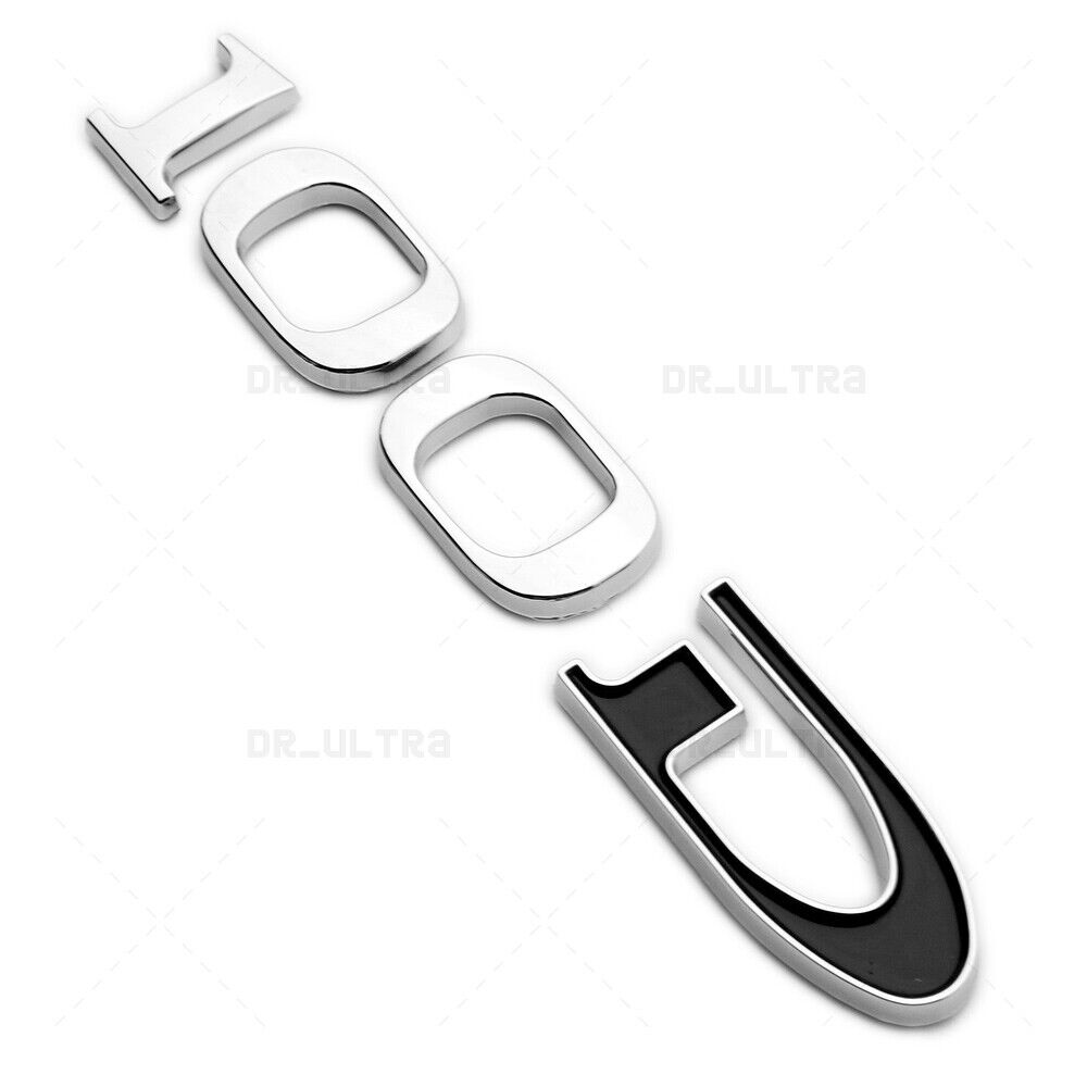 Tesla Rear Liftgate Model 100D Nameplate Logo Badge Emblem Sport Chrome Black
