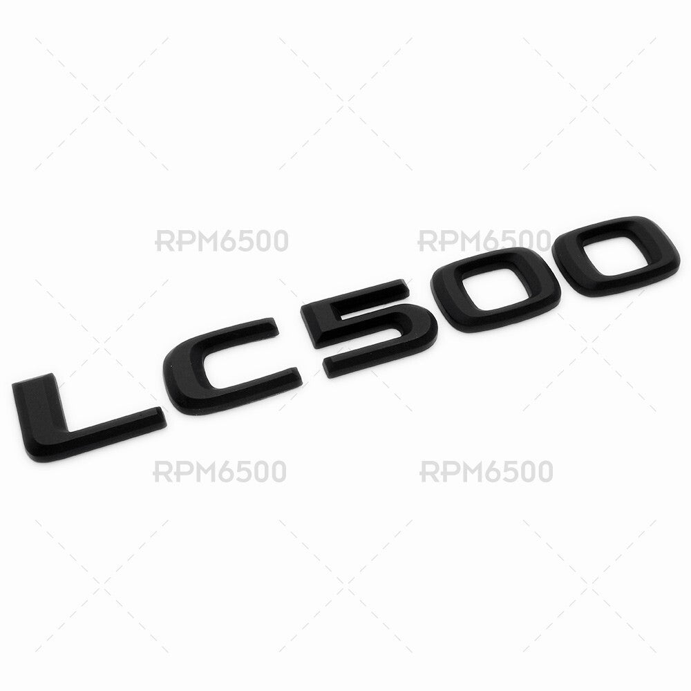 Lexus Trunk Rear LC 500 Letter Logo Badge Car Emblem Replace F-Sport Matte Black