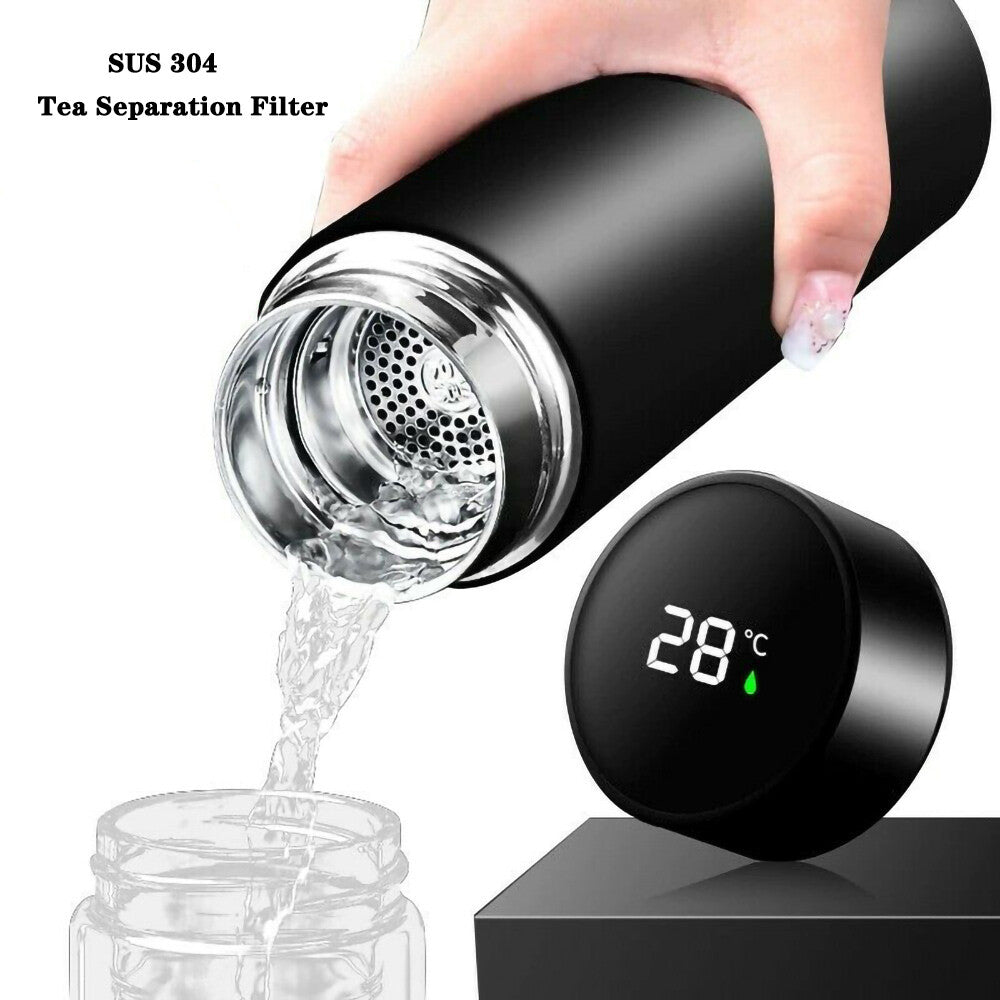 500ml Measure Temperature Stainless Steel Hot/Cold Vacuum thermos Insulation Cup