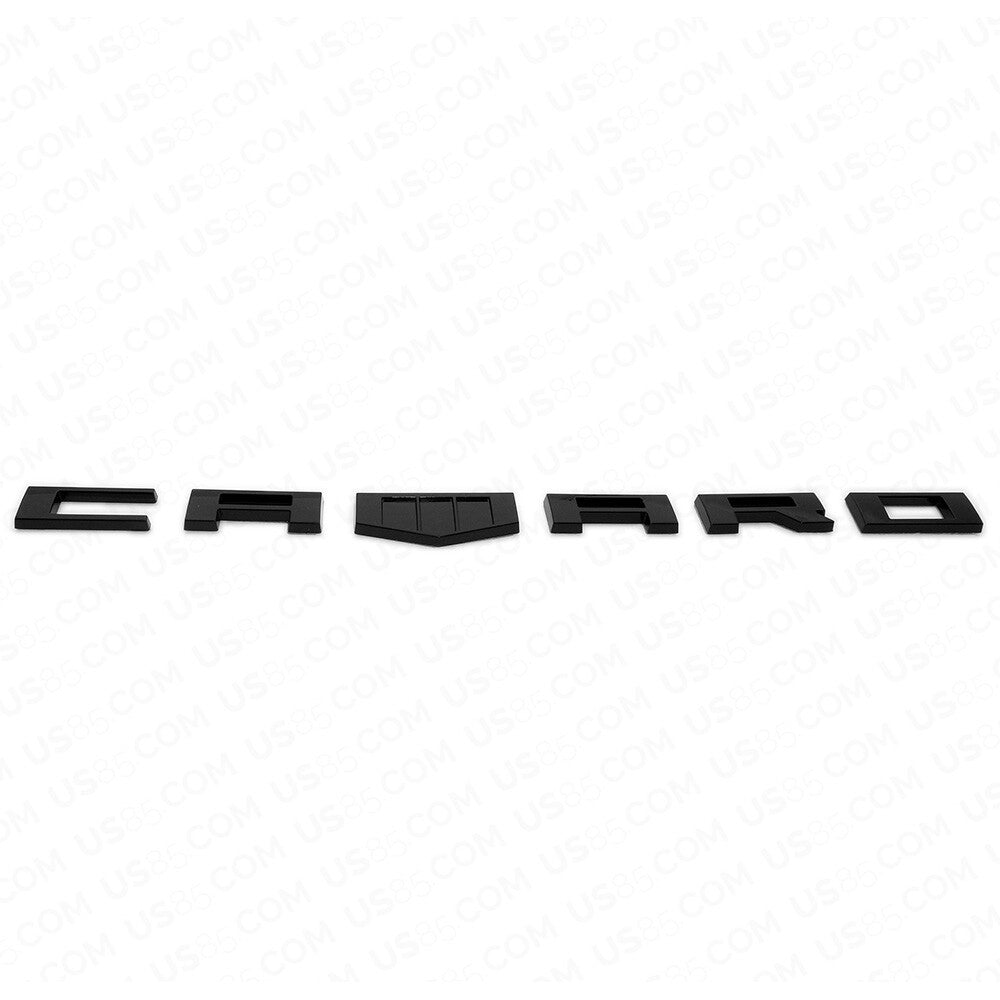 2x Chevrolet CAMARO 3D Car Letter Fender Marker Emblem Badge RS SS ZL1 Z28 Black