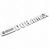 2x OEM Chrome Allison Transmission Duramax Hood Logo Emblem Badge Truck Sport