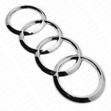 17-19 AUDI Q7 Chrome Rear Trunk Liftgate Rings Badge Logo Emblem Decorate Sport