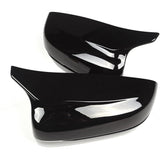 17-23 BMW G20 G30 G11 G12 M Style Gloss Black Replace Side Mirror Cover Cap