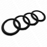 16-21 AUDI A6 A7 A8 S7 RS7 Matte Black Front Grille Rings Badge Sign Logo Emblem