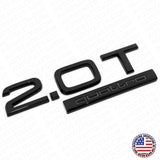 04-22 Audi Rear Trunk Deck Lid 2.0T Quattro Nameplate Emblem Logo Badge Blackout