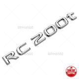 For Lexus Trunk OEM Chrome RC 200t Letter Logo Badge Emblem Car Replace F-Sport