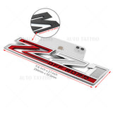 2x Chevy 19-21 Silverado Z71 Off Road Fender Letter Logo Emblem Badge Chrome Red