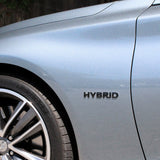 For Infiniti Hybrid Left or Right Side Fender Badge Emblem Nameplate Gloss Black