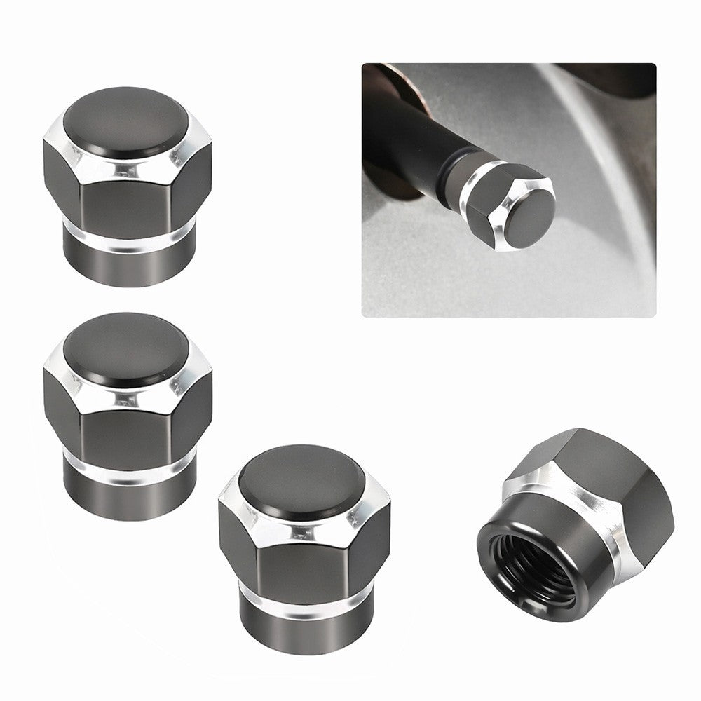 4pcs Hex Tire Wheels Air Valve Stem Caps Cover Car Truck Hotrod ATV Decorate