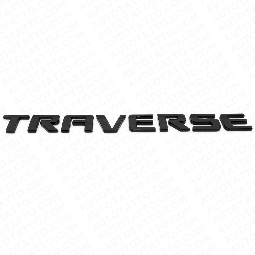 3x Chevy Traverse Front Door & Liftgate Badge Nameplate Logo Emblem Gloss Black