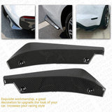 For Audi Car Carbon Fiber Rear Bumper Lip Diffuser Splitter Canard Protector