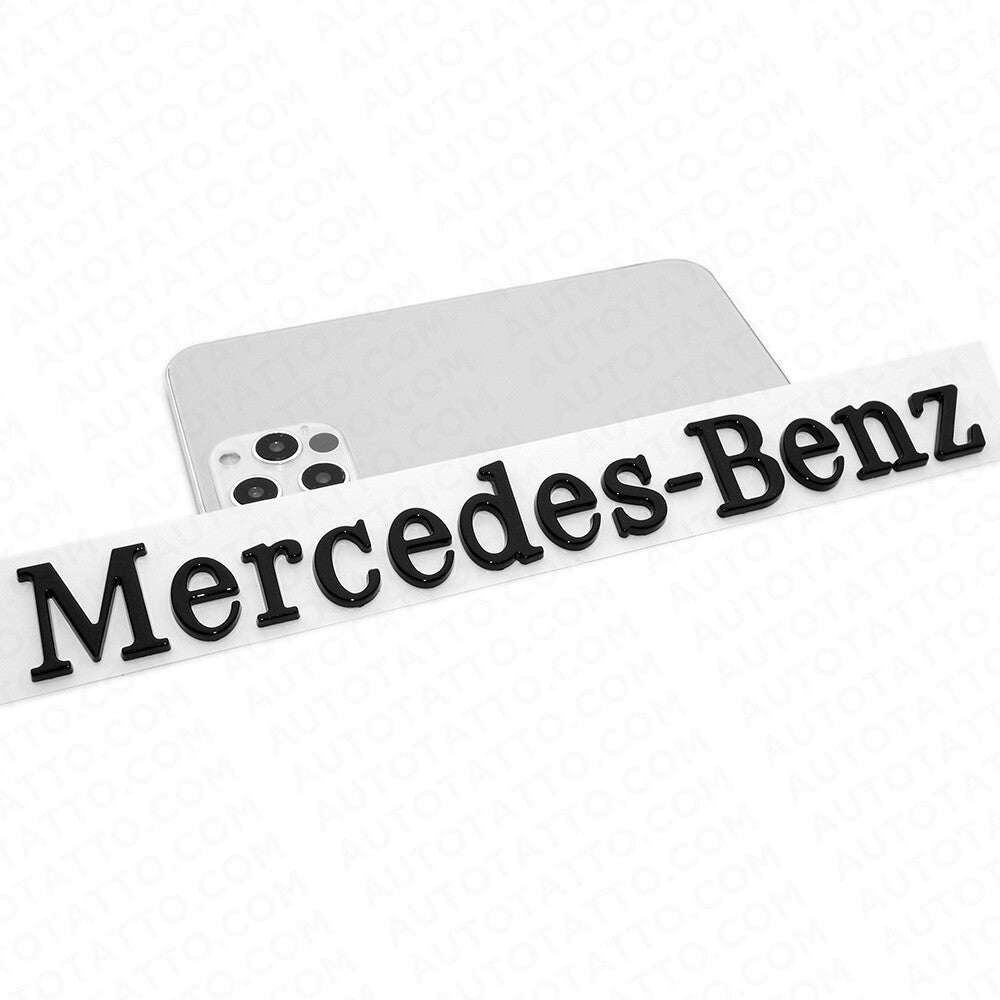 Mercedes-Benz Letter Emblem 3D Logo Nameplate Badge Decoration AMG Gloss Black