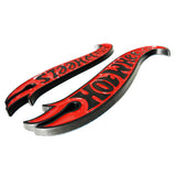2 pieces/set 3D Fashion ABS Blk Red HotWheels Car Decal Sticker Auto Decoration