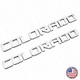 2x For Chevy Colorado Fender / Tailgate Badge Logo Emblem Truck OEM Chrome Sport