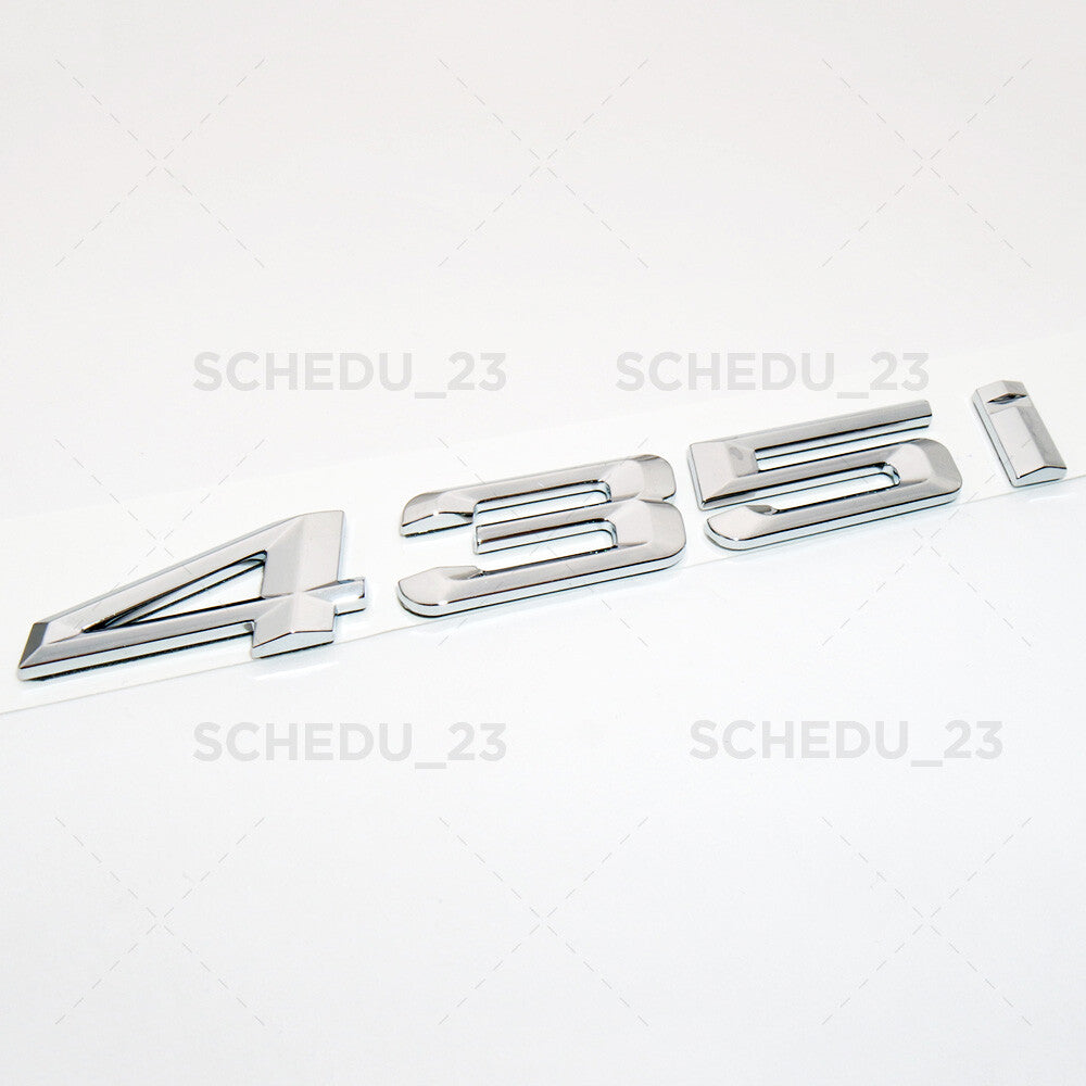 For BMW 435i Chrome Logo Emblem Badge Car Trunk Lid M Power Series Performance