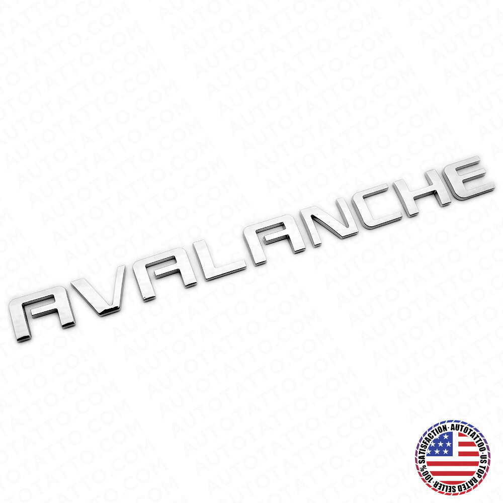 For Chevy Avalanche Door / Tailgate Badge 3D Logo Emblem Truck OEM Chrome Sport
