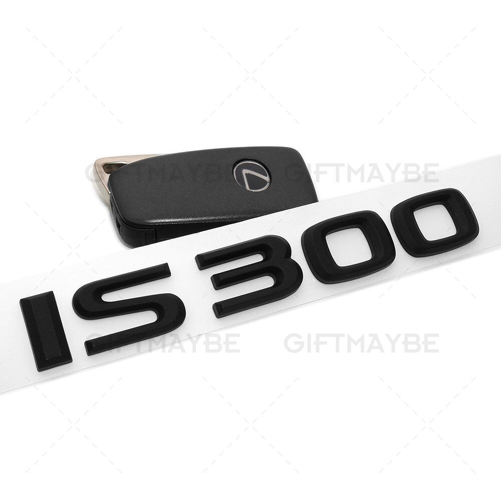For Lexus Trunk Matte Black IS 300 Letter Logo Badge Emblem Car Replace F-Sport