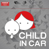 Cute Baby Child Mom in Car Sticker Decal Kid on Board Van Trunk Window Decorate