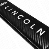 For Lincoln Carbon Car Seat Belt Cover Safety Shoulder Strap Cushion Pad Harness