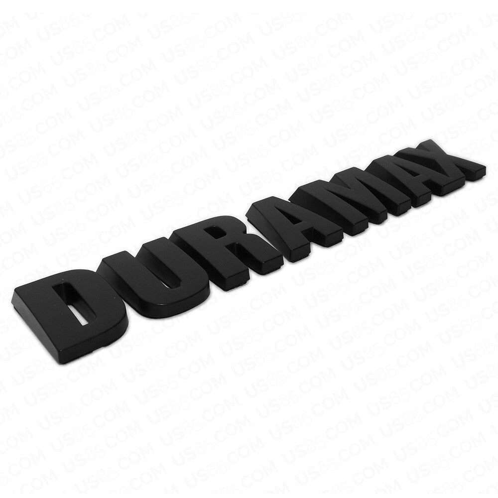 Black Chevy Silverado 1500 Duramax Hood Letter Logo Emblem Badge Trucks LTZ