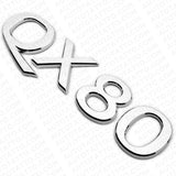 For Infiniti QX80 Rear Liftgate Logo Letter Badge Emblem Nameplate Silver Chrome
