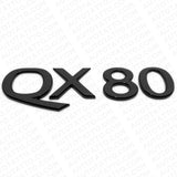 For Infiniti QX80 Rear Liftgate Logo Letter Badge Emblem Nameplate Gloss Black