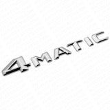15-16 Mercedes 4 Matic Emblem 3D Trunk Logo Letter Sport Badge AMG - OEM Chrome