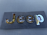 Jeep 2 (two) 2018-2024 Wrangler/Gladiator Fender w/ Black Outline Emblem Badge - Chrome