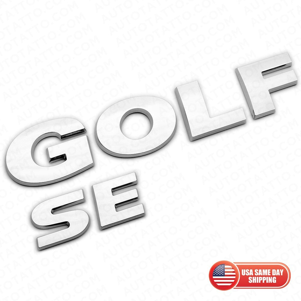 2015-2021 Volkswagen Rear Liftgate Golf SE Nameplate Emblem Badge Chrome