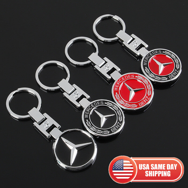 Mercedes-Benz AMG Edition Sport Car Home Key Fob Keychain Ring Nameplate Gift