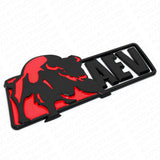 Chevrolet Colorado AEV Bison Tailgate Nameplate Logo Decal Emblem ZR2 Black Red