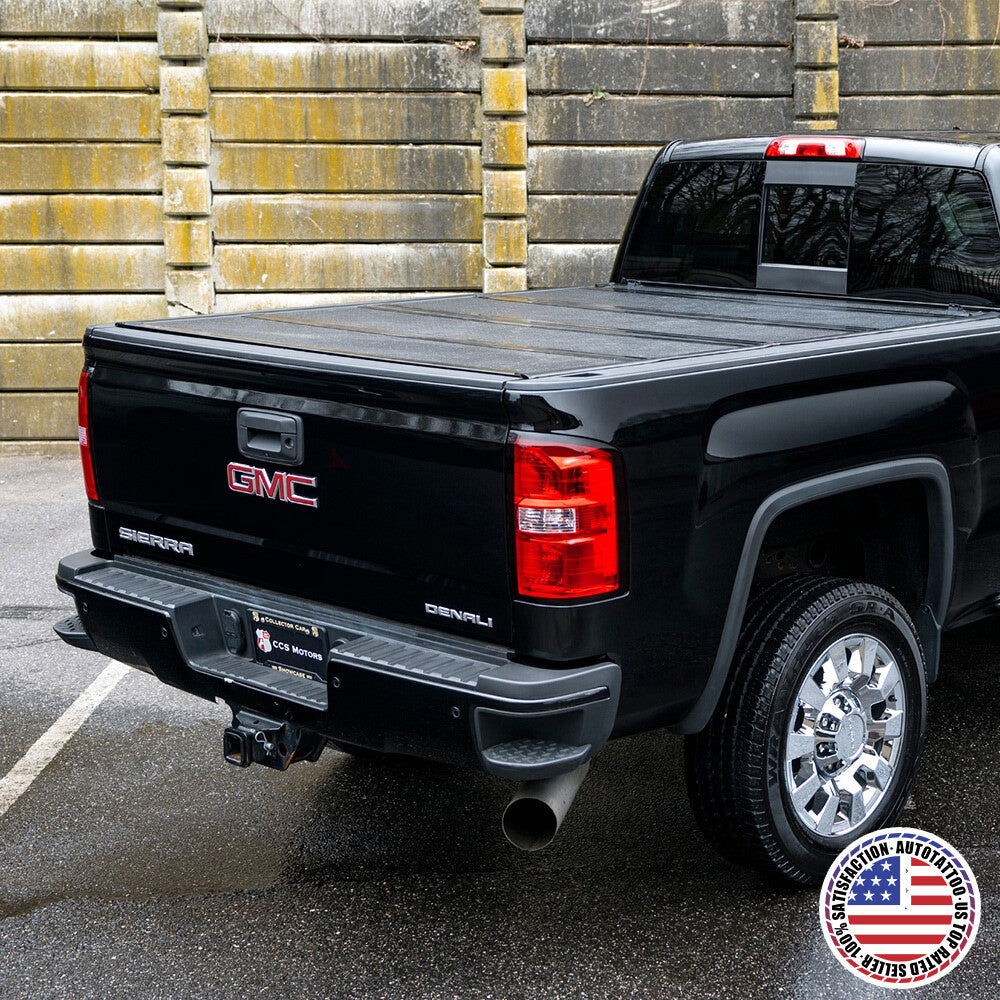 14-19 GMC Sierra Front Grille & Tailgate Letter Replace Logo Emblem Black & Red