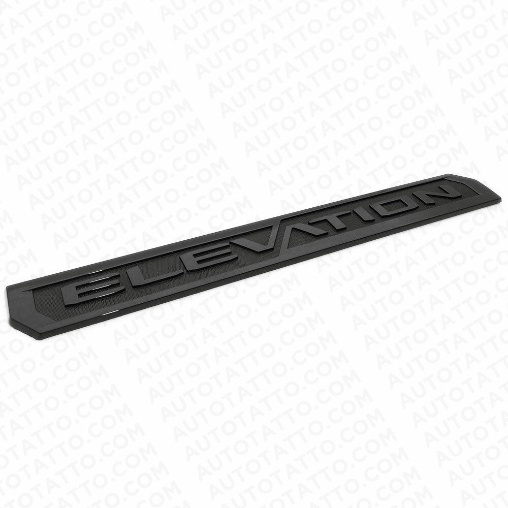 3pcs 19-23 GMC Sierra Elevation Front Door Tailgate Nameplate Emblem Gloss Black