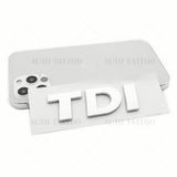 Volkswagen TDI Rear Truck Boot Lid Nmaeplate Badge Emblem Chrome
